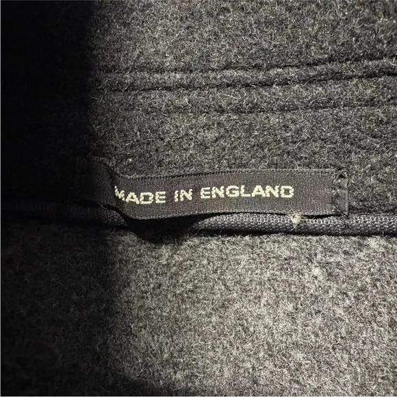 Brooks Brothers Black Wool Car Coat Mens Size Large (SU) - Picture 4 of 6